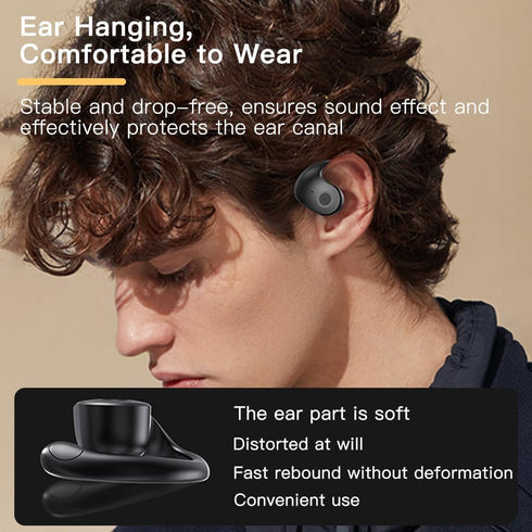 Ows Hanging Earphones Khaki, Bluetooth 5.4 Low Latency, Air Conduction Wireless Earphones, IPX5 Waterproof, Noise