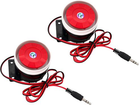 2 PCS DC12 V 120 db Continuous Sound Decibel Piezo Buzzer Alarm Speaker