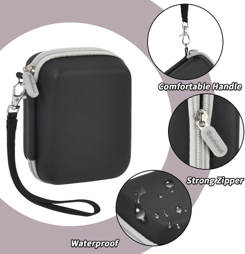 Boobowl Digital Camera Case - Compatible with Yifecial, Kodak Pixpro, Canon PowerShot ELPH 180/190, Kids Cameras, Black