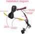 Backup Camera for Car, Rear View Reverse Camera with 12 LED Night Vision, Waterproof Dustproof 170 Wide Angle for