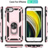Yiakeng Military Grade iPhone 8/7/SE 2020/2022 Case with Screen Protector & Ring - Rose Gold