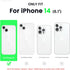 ORNARTO Compatible with iPhone 14 Case 6.1, Slim Liquid Silicone 3 Layers Full Phone Covered Soft Gel Rubber Case Protective Phone Cover 6.1 Inch-Black