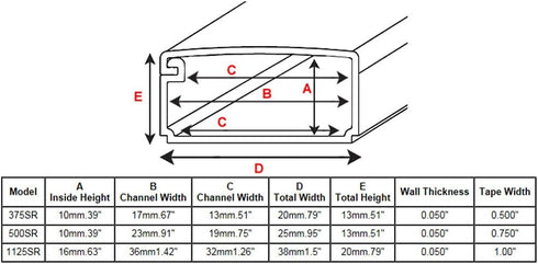 Small Latching Cable Raceway, 375 Series, 5ft, Black