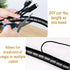 Large PC Cable Management Tube Sleeve, 2 PCS Black Wire Organizer for Cords, 5 ft EZ Spiral Cable Wrap Cover