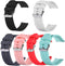 6-Pack Bands Compatible with Garmin Smart Watch, Vivoactive 5 Band, Stainless Steel Buckle, Waterproof Soft Silicone