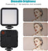 Andoer Smartphone Vlog Kit Mini LED Video Light + Cardioid Microphone + Extendable Phone Clip + Tripod with Adjustable