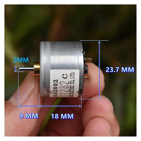 VXAXPOHZA 310 5V 6V 6500RPM 24mm 2mm Metal Brush Electronic Starter DC Engine Shaft for Optical Instrument Toy Model