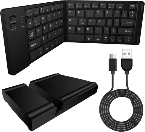 Tek Styz 425 Wireless Bluetooth Keyboard Compatible with Spice Mobile X-Life Built-in Phone Holder/Stand-Ultra Slim