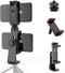 Owine Universal Dual Cell Phone Tripod Mount Adapter - Premium Smartphone Clamp for All Smartphones