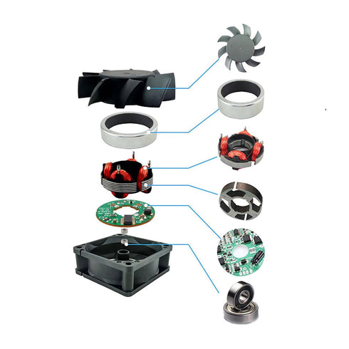 DUJVCZB 8010 12V 80mm 80mm 10mm Dual Ball Bearing Quiet Computer Case Fan DC x x High Speed Muffin Cooling Fans