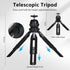 Heliora 4 Multifunctional Smartphone Video Kit, with Universal Phone Desktop Tripod with Dual Phone Holders and Cold
