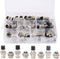 Hilitchi 40-Pieces 2 3 4 5 Pin 16mm Thread Male Female Panel Metal Aviation Wire Connector Assortment Kit