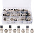 Hilitchi 40-Pieces 2 3 4 5 Pin 16mm Thread Male Female Panel Metal Aviation Wire Connector Assortment Kit