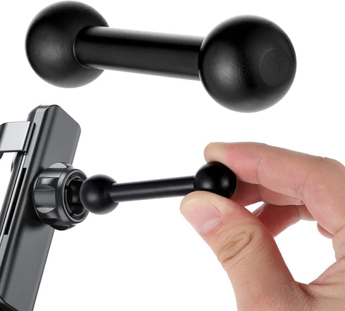 Qulkws 17mm 70mm Ball Adapter Balls Mounts Double Ball Extender for GPS Cell Phone Action Camera on Motocycle Vehicles