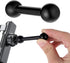 Qulkws 17mm 70mm Ball Adapter Balls Mounts Double Ball Extender for GPS Cell Phone Action Camera on Motocycle Vehicles
