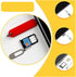 BEUTEE 6Pcs SIM Card Removal Tool-Sim Card Tray Pin Eject Removal Tool Needle Opener Ejector,with Removable Key Chain