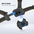 NEEWER Chest Mount Harness for Action Camera, Adjustable Hand Free Chest Strap for GoPro DJI Osmo