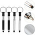 4pcs Touch Screen Ballpoint Pen, Black White Out Pens, Keychain for Girls, Pearlescent Plastic Makeup