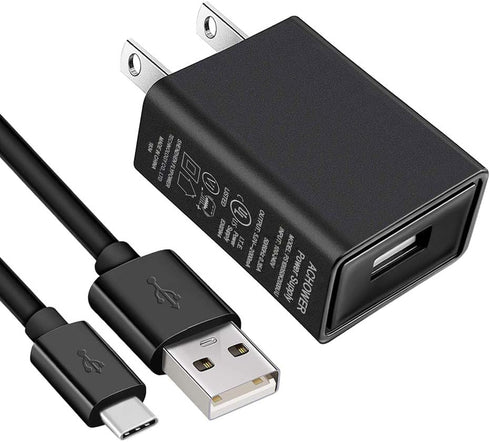 Charger Compatible for Jitterbug Smart3, Jitterbug Flip2 New Lively Smartphone Wall Charger with 5FT USB-C Cable [UL
