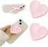 Vilbocr 2PCS Heart-Shaped Silicone Mobile Phone Grip Stand, Collapsible Cellphone Finger Grip Holder
