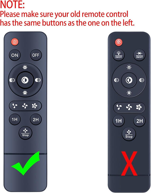 WDZP B7865 B7870-RGB B7611-RGB New Fan Replacement Remote Control Applicable for Mpayel Ceiling Fan Light