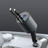 Multi Retractable Car Charger, 4 in 1 Fast Charger 100W with 2.6FT Cables for iPhone & Samsung Galaxy Devices