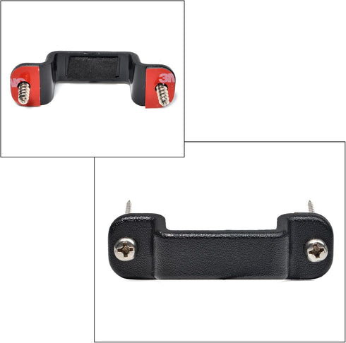 TWAYRDIO Dashboard Mount Holder for Handheld Radio and Speaker Microphone, Clip Hook with Screws for Walkie Talkies