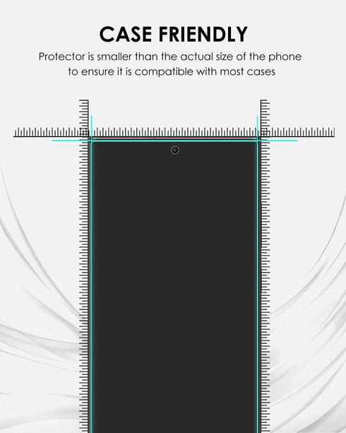 Akcoo S22 3 Pack, Set, 9H Matte Screen Protector for Samsung Galaxy Ultra - Tempered Glass UV Anti Glare
