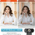 HZQDLN 1080P Webcam with Microphone, HD Webcam Web Camera with Tripod Stand, Widescreen USB Computer Camera, Streaming