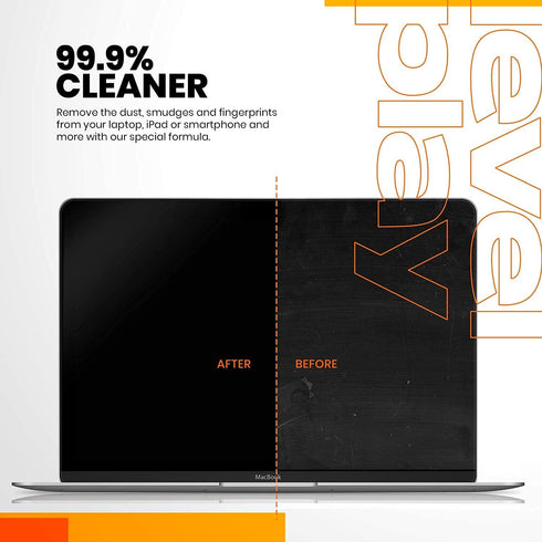 Screen Cleaner Kit from LEVELPLAY: Cleaner for Electronic Devices, 8oz Alcohol-Free Spray + Microfiber Cloth