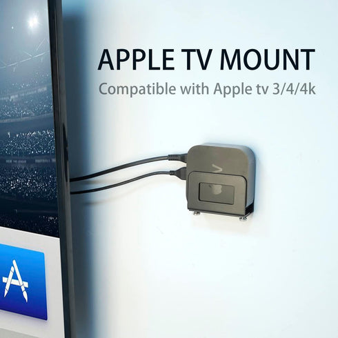 Monzlteck Adjustable Small Device Wall Mount Holder for Apple TV,ROKU,Router,Modem and Other Media Players