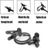 Universal Lazy Bracket Mobile Phone Stand - Flexible Gooseneck Long Arm Clip (Metal)