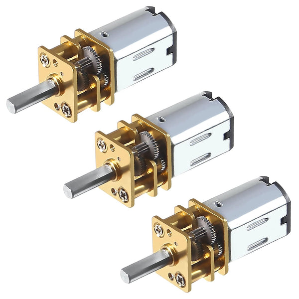 Coliao 3pcs DC 12V 30RPM N20 High Torque Speed Reduction Motor 3mm Shaft