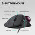Perixx Perimice-517 Wired Trackball USB Mouse, 7 Button Design, Built-in 1.34 Inch Trackball