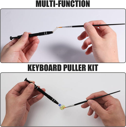 Keyboard Remover Tool Kit, 7-Piece Set with Keycap Puller, Switch Puller, Lube, Cleaning Brush, Tweezers