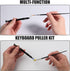 Keyboard Remover Tool Kit, 7-Piece Set with Keycap Puller, Switch Puller, Lube, Cleaning Brush, Tweezers