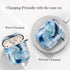 Marble Soft Earphone Case for AirPods, Full Protective TPU Cover Compatible with AirPods 1&2, ZPYOU - Blue Sky