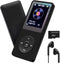 MP3 Player 32GB with Speaker, Portable HiFi Lossless Sound Mini Music Player, Voice Recorder, E-Book, HD Screen - Black