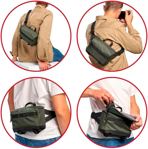 Manfrotto Street Belt Bag, Waist Bag for Mirrorless Camera, Vlogging Kit, Photography Accessories for Content Creators