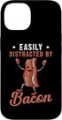 Bacon Design Ideas For Meat And Bacon Strips Lover Easily Distracted Bacon Design For Bacon Strips Lover Case for iPhone 14