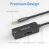 Cubilux 3.5mm TRRS Volume Attenuator Cable - 1/8-inch Headphone Extension Cord with Audio Volume Control, 4 Feet for