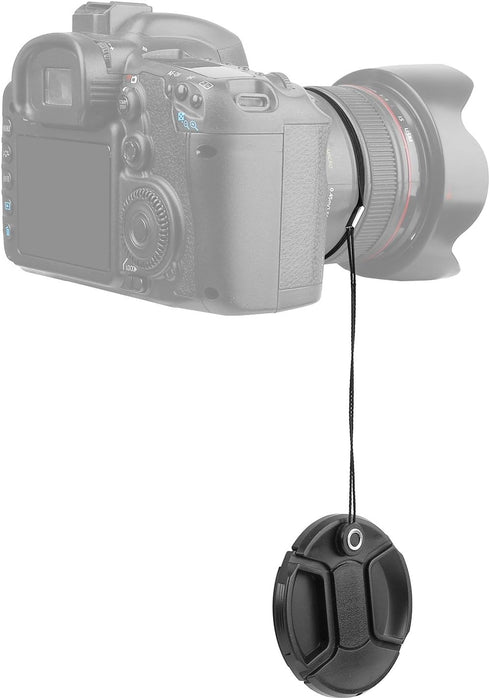 ChromLives Lens Cap Leash - Lens Cap Keeper for DSLR, SLR Cameras (3 Pack) - Compatible with Canon, Nikon, Sony