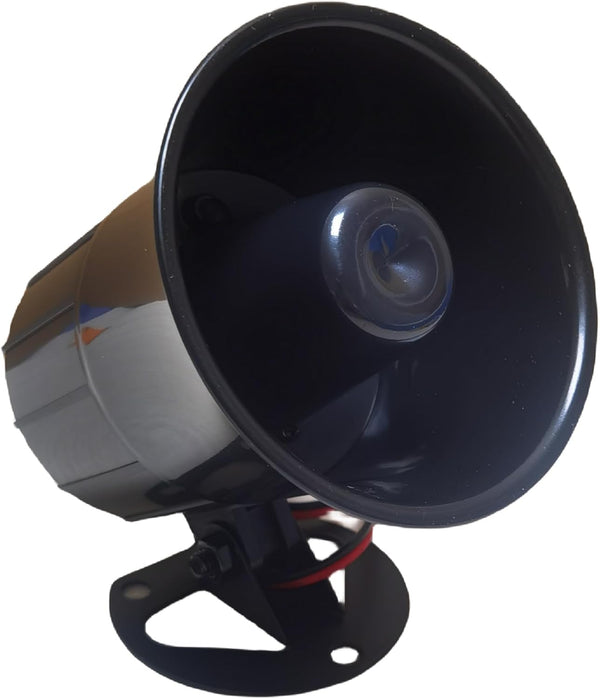 Wired Alarm Siren Horn, 15W DC 6 to 12V Security Siren with Bracket for Home Security System