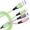 Multi Charging Cable 2-Pack 5FT, 3 in 1 5A Multiple USB Fast Charger Cord Adapter with IP/USB C/Micro USB Connectors