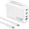 100W USB C Charger, 4-Port PD USB Power Adapter, GaN Fast Charging Station for MacBook Pro/Air, iPhone 14 Pro