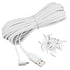 10 v3 90 2-Pack, Smays ft Cable for WYZE Cam Pan Camera, Long Micro USB Flat Power Cord, Degree White