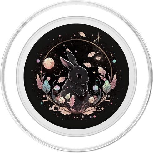 PopSockets MagSafe PopGrip for iPhone - Moon Phases Crystal Witchy Cute Black Rabbit Kawaii Pastel G