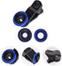 Hemobllo Phone Camera Lens - 3 in 1 Cell Phone Camera Lens Kit 180° Fish Eye Lens + 0.67X Wide Angle Lens + Macro Lens Portable Phone Lens Kit Universal Lens Clip for Most Smartphones (Blue)