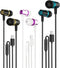 Rayleigh USB C Headphones with Microphone, 3 Pack Wired Earbuds with Heavy Bass, Compatible with iPad and Android Phones