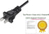 UpBright AC Power Cord Cable - Compatible with ION Audio Sport IPA84, Bluetooth Portable Speaker, 2-Prong